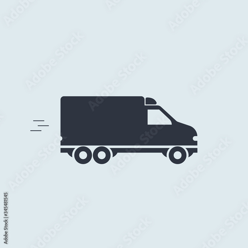 minivan icon. vector simple symbol in flat style
