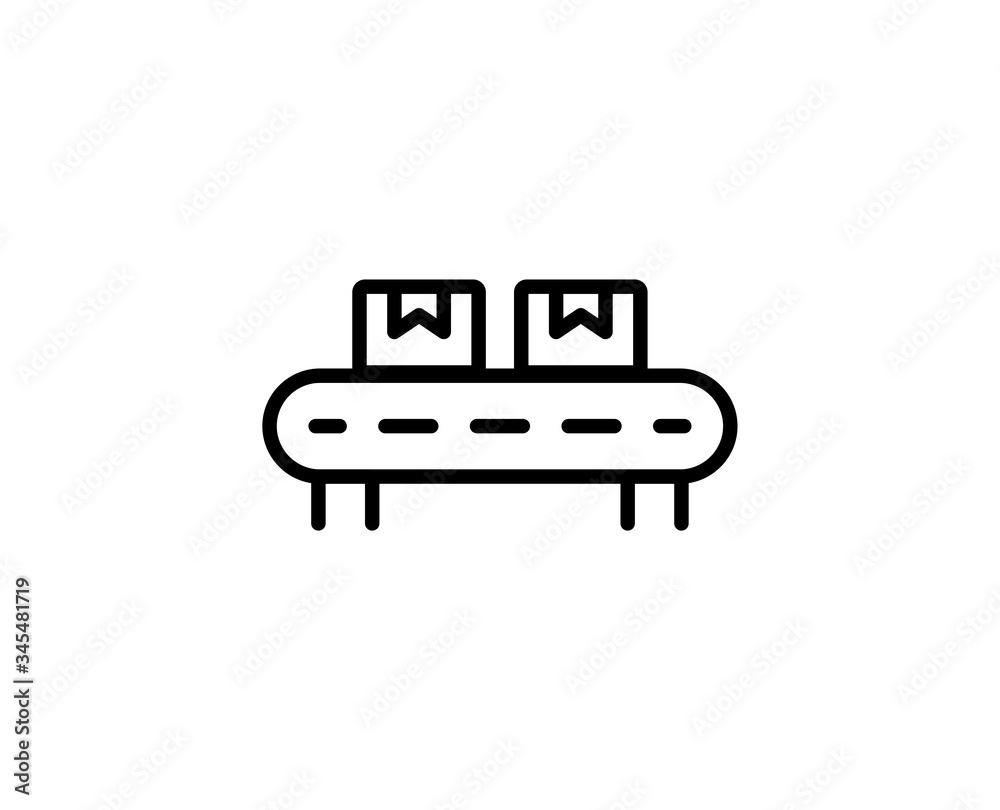 Flat line icon Flat line icon