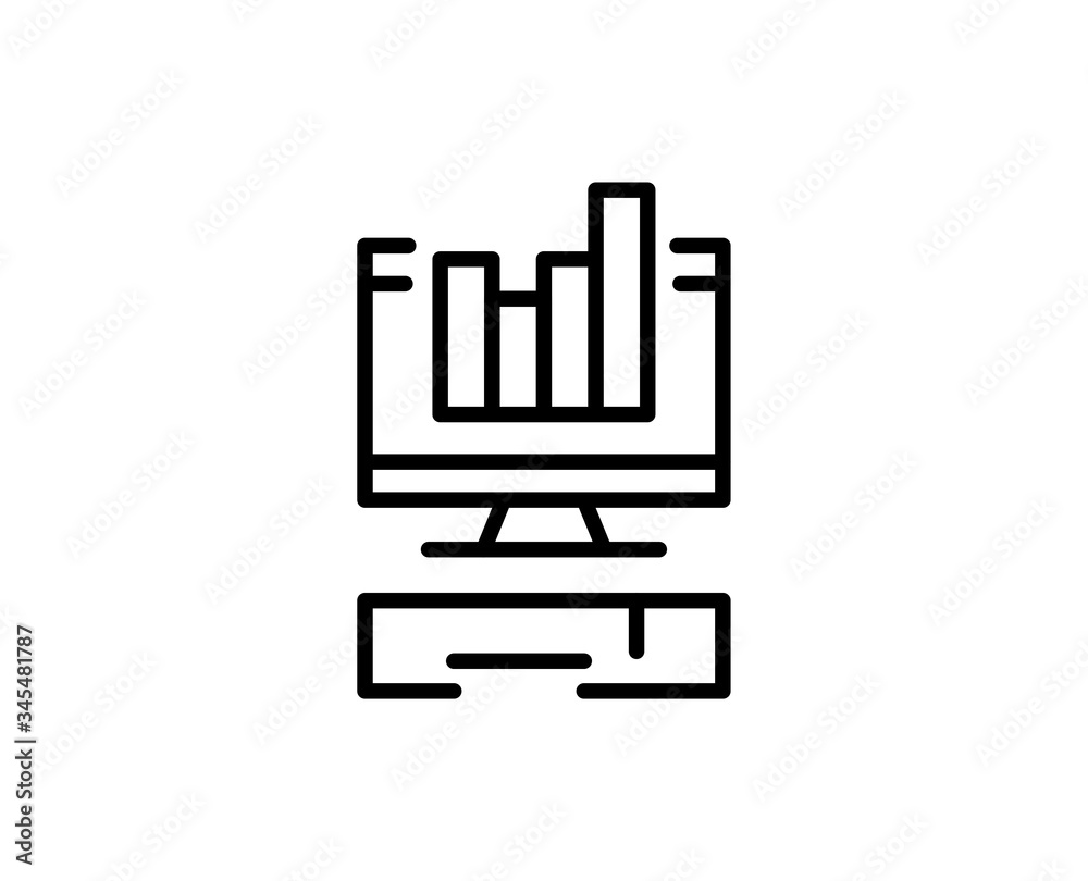 Diagram line icon Diagram line icon