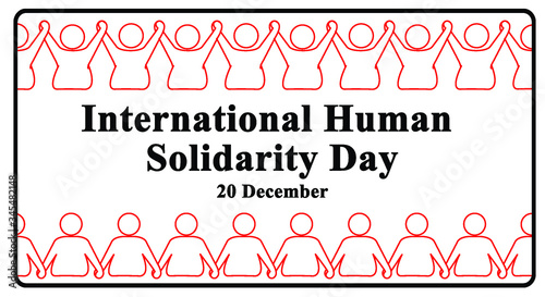 Hand to hand illustration Holding hand international human solidarity day Banner  poster