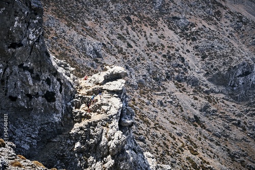 Beautiful view of Aegiali country side, Amorgos island, Greece photo