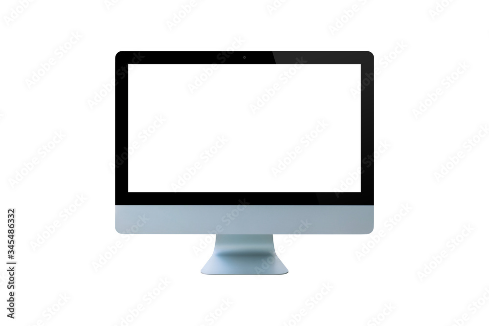 Computer monitor isolated on white background, Modern monitor. Computer monitor isolated on white background, Modern monitor.