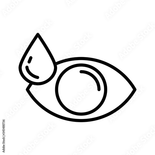 eye drops icon vector template