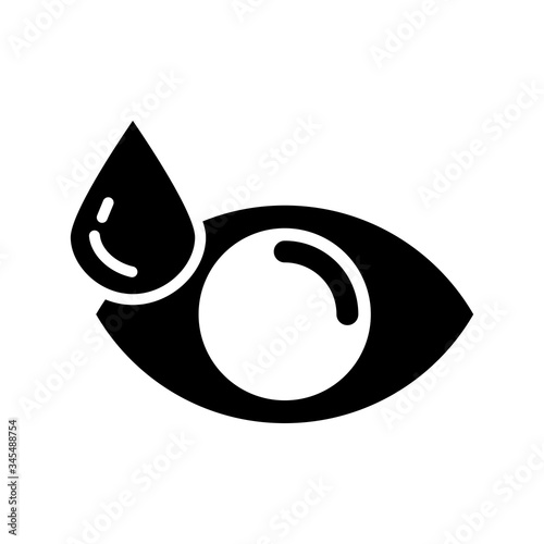 eye drops icon vector template