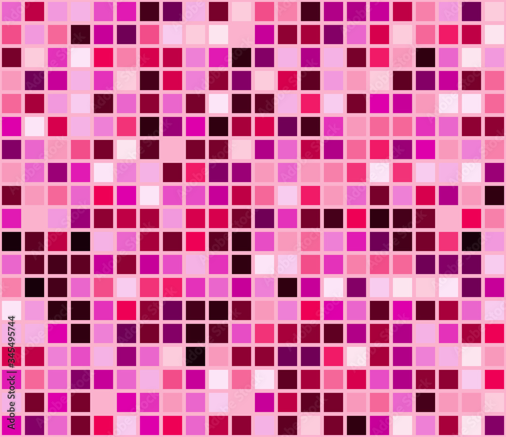 Fototapeta premium Color mosaic. Colorful background. Abstract seamless pattern. Vector illustration.