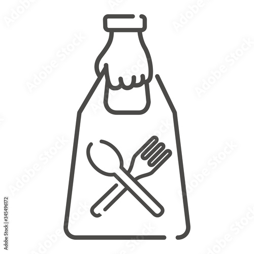 Take away paper food bag