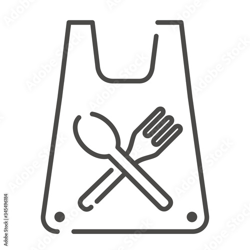 Take away paper food bag