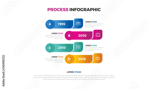 Business data visualization. timeline infographic icons designed for abstract background template milestone element modern diagram process technology digital marketing data presentation chart Vector