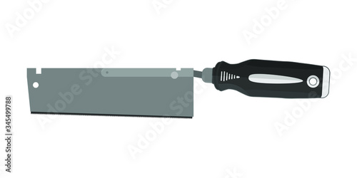 Hacksaw tool vector flat il...