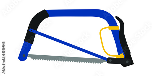 Hand saw tool vector flat i...