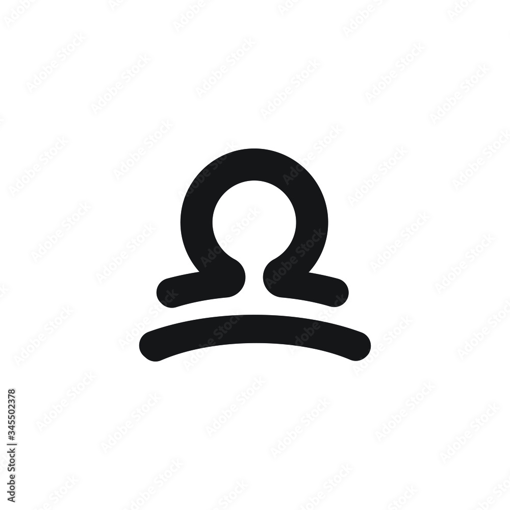 Libra zodiac icon design isolated on white background Libra zodiac icon design isolated on white background
