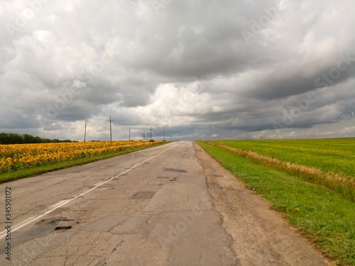 road in the field