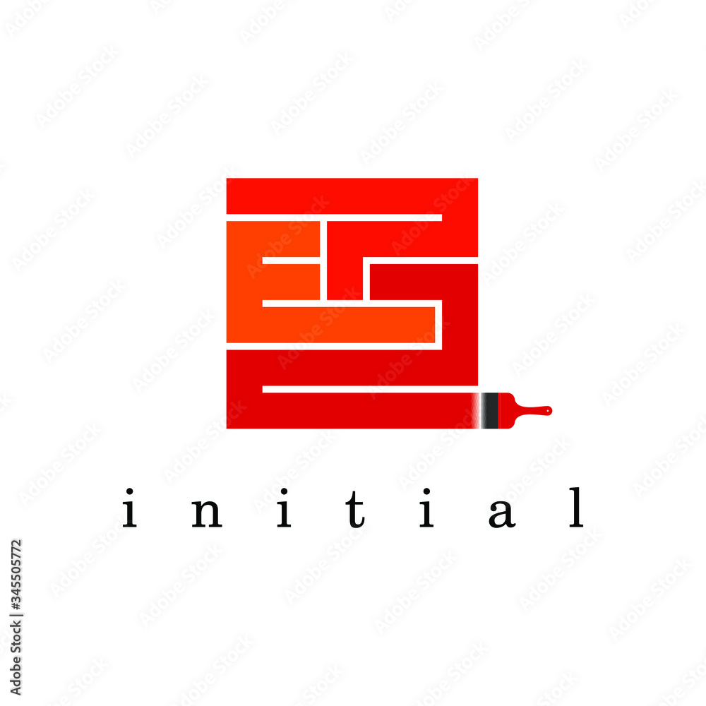 EPR logo initial letter in square style. EPR logo initial letter in square style.