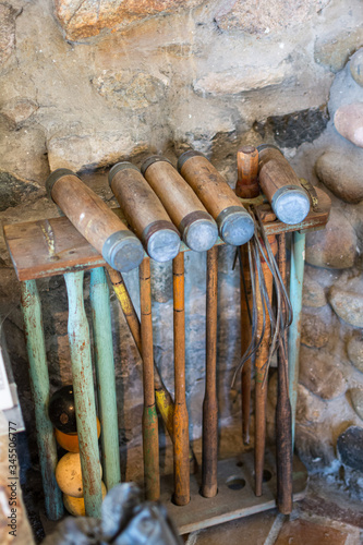 Photography Antique croquet set