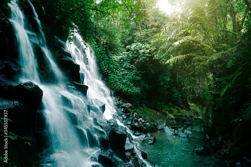 Waterfall in jungle, Ubud, Bali, Indonesia