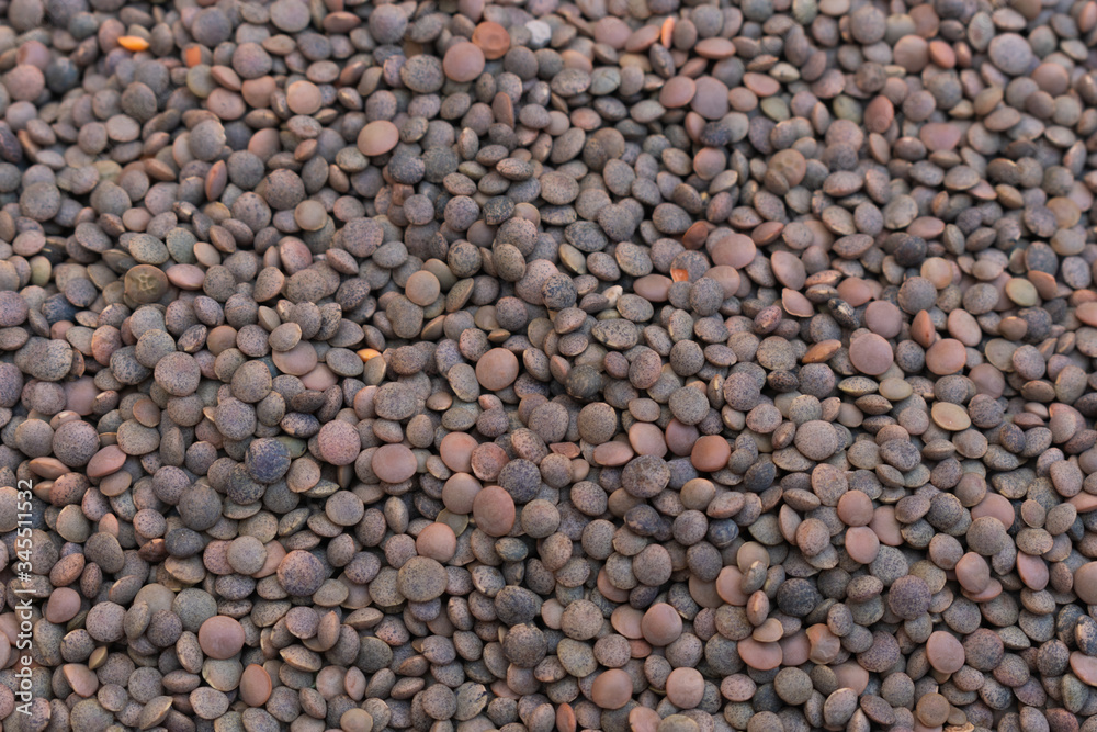 Lentils Texture, Food Closeup Macro Lentil Heap Pile Background Lentils Texture, Food Closeup Macro Lentil Heap Pile Background