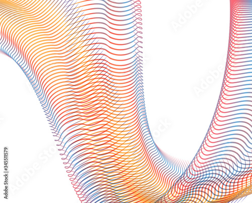 Abstract background blend wave line design for Wallpaper, Banner, Background, Card, Book Illustration, landing page