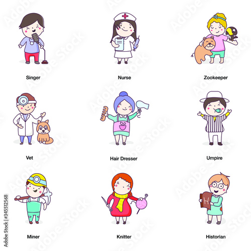 Pack Of People Flat Icons 