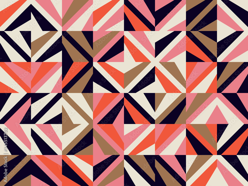 Mid-Century Abstract Vector Pattern Design Mid-Century Abstract Vector Pattern Design