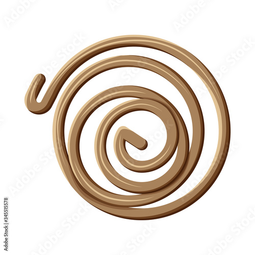 Vector design of coil and detail icon. Web element of coil and metal stock symbol for web.