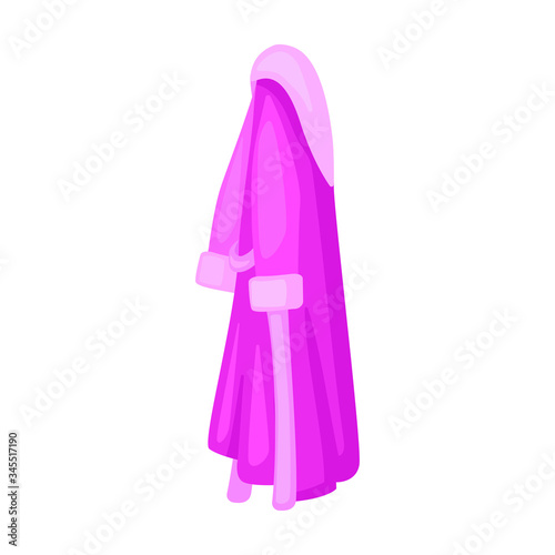 Bathrobe vector icon.Cartoon vector icon isolated on white background bathrobe.