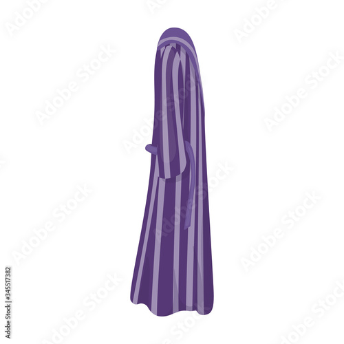 Bathrobe vector icon.Cartoon vector icon isolated on white background bathrobe.