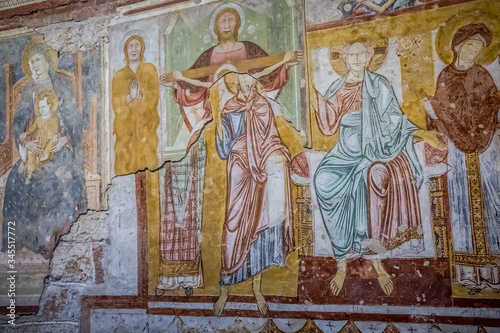 Interiors of the Basilica of Saint Zeno in Verona. Veneto, Italy
