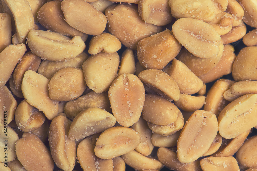 Top view of peeled peanuts as background , texture
Top view of peeled peanuts as background , texture