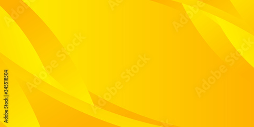 Bright sunny yellow wave abstract background. Modern lemon orange color. Fresh business banner for sales, event, holiday, party, halloween, birthday, falling. Fast moving 3d lines with soft shadow