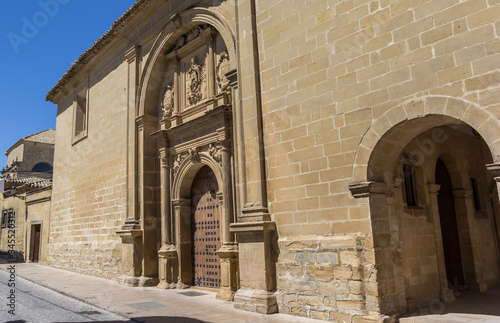 Entrance to the Conception church in Baeza, Spain