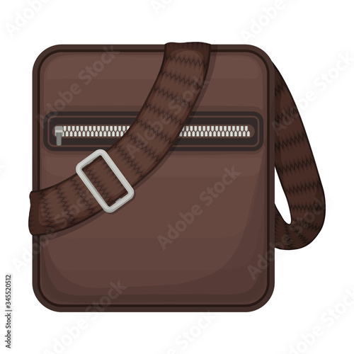 Men bag vector icon.Cartoon vector icon isolated on white background men bag.