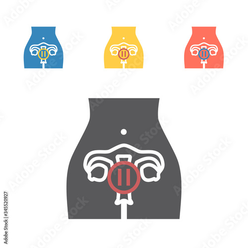 Menopause icon. Vector signs for web graphics