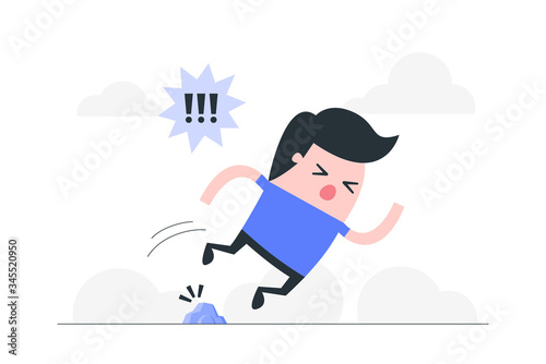 Unexpected problem concept illustration.