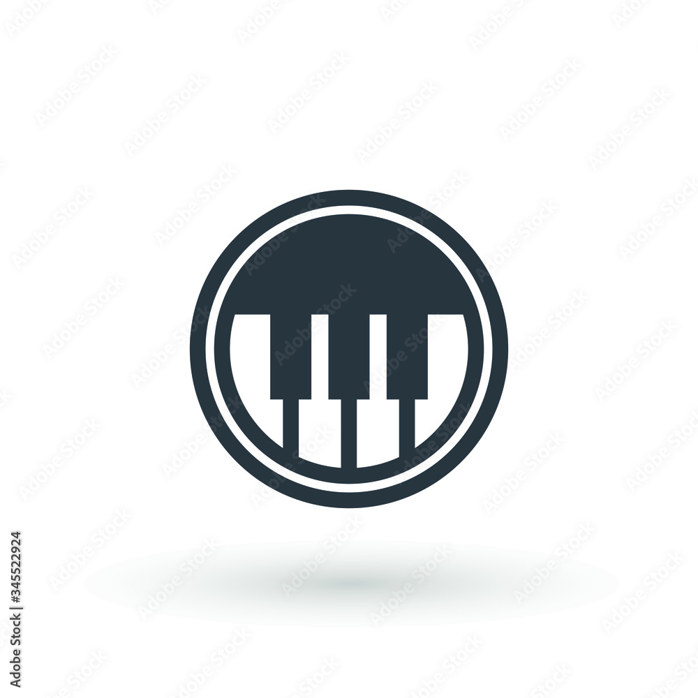 Keyboard piano vector Musical instrument illustration design Music and pianist, musician, synthesizer symbol. Flat Vector illustration. Button Set Keyboard piano vector Musical instrument illustration design Music and pianist, musician, synthesizer symbol. Flat Vector illustration. Button Set