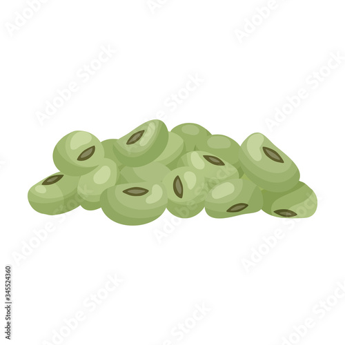 Soya vector icon.Cartoon vector icon isolated on white background soya.