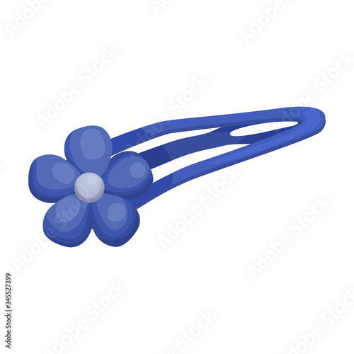 Hairpin vector icon.Cartoon vector icon isolated on white background hairpin .