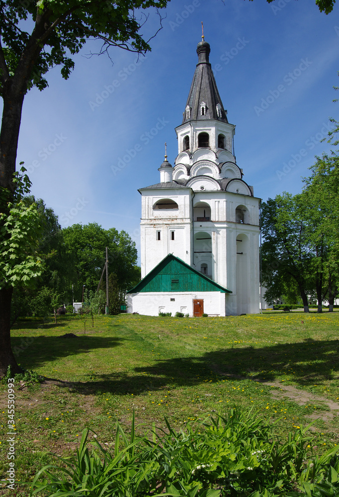 ALEKSANDROV, RUSSIA - May, 2019: Alexandrovskaya sloboda, the famos russian residence of tsar Ivan Grozny ALEKSANDROV, RUSSIA - May, 2019: Alexandrovskaya sloboda, the famos russian residence of tsar Ivan Grozny