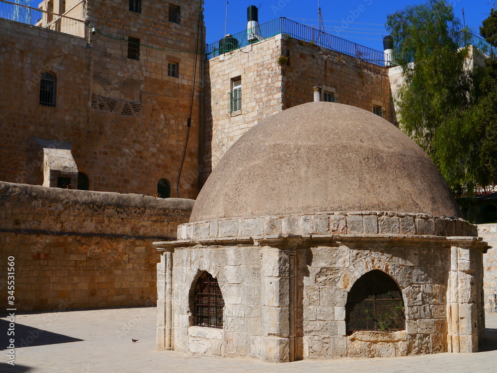 stone dome on top of Church of the Holy Sepulchre, Jerusalem, Israel, Near East