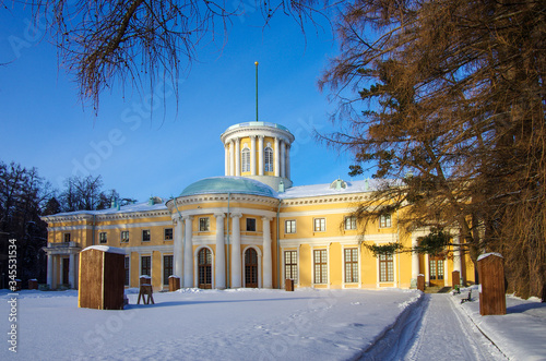Photography Moscow, Russia - January, 2019: Arkhangelskoye Museum Estate