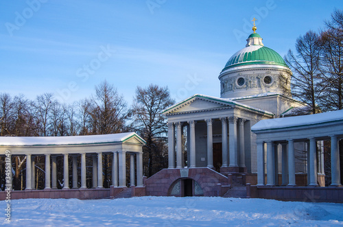 Photography Moscow, Russia - January, 2019: Arkhangelskoye Museum Estate