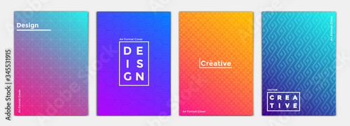 Brochure Design Layout Template in A4 size, greeting cards. Geometric line wave, modern trend simple minimal geometric pattern. Ideal for party poster, greeting card, banner or invitation. Vector