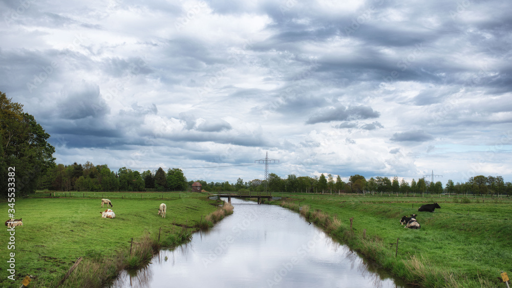 Fototapeta premium Wolken über Norddeutschland