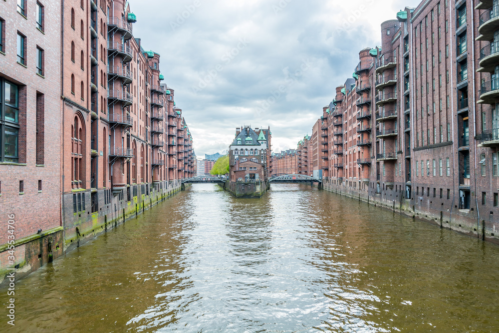 The Speicherstadt in Hamburg of Germany,  the largest warehouse district in the world.