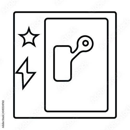 Industrial electrical switch panel icon