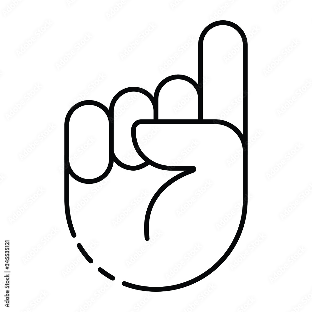 Fototapeta premium hand gesture icon vector illustration