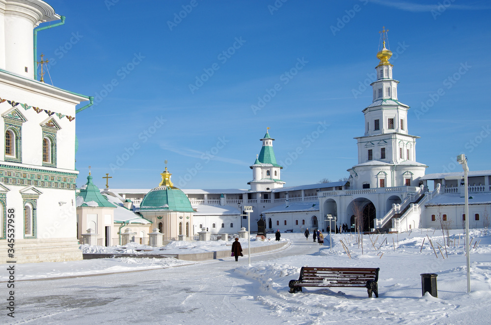 ISTRA, RUSSIA - January, 2019: The New Jerusalem Monastery, also known as the Voskresensky Monastery