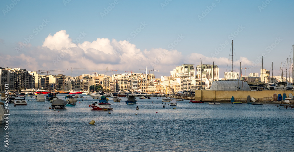 Manoel Island Yacht Marina in central Gzira, on the small island of Malta