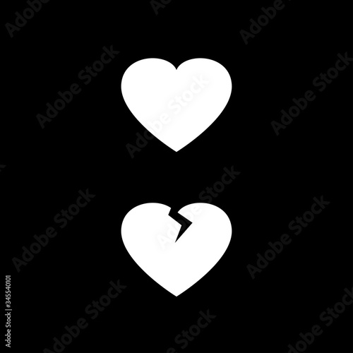 Heart vector sign