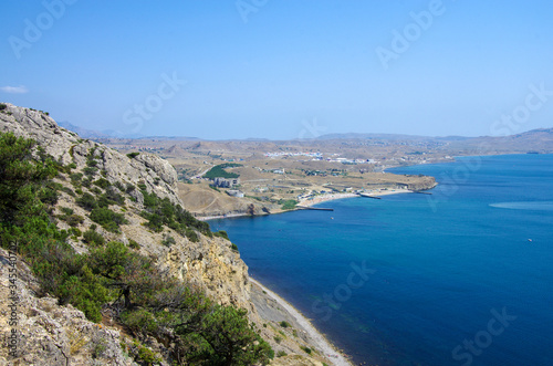 Sea view from the top of Cape Alchak in Crimea © Natalia Sidorova
