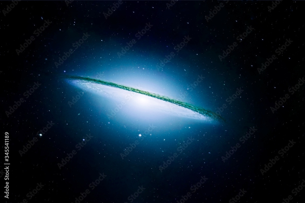 Obraz premium Galaxy in deep space. Elements of this image furnished by NASA were.